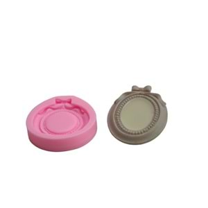 Silikon Kalıp Mini Oval Çerçeve ÇE-02