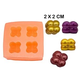 4'lü Mini Bubble Silikon Mum Kalıbı M-256