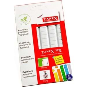 Tanex Sökülebilir Beyaz Fix Hamur Yapıştırıcı 80li 50 gr