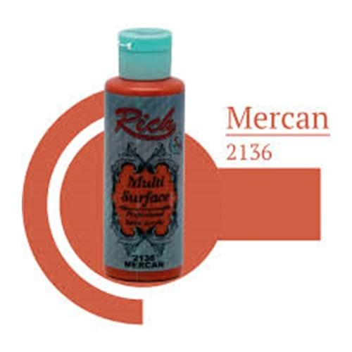 Rich Multi Surface Akrilik Boya 120ml 2136 Mercan