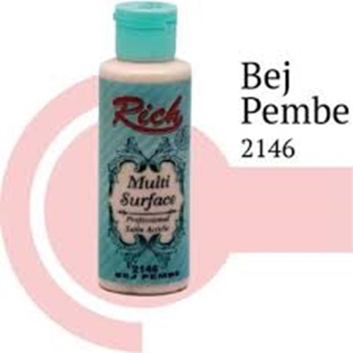 Rich Multi Surface Akrilik Boya 120ml 2146 Bej Pembe