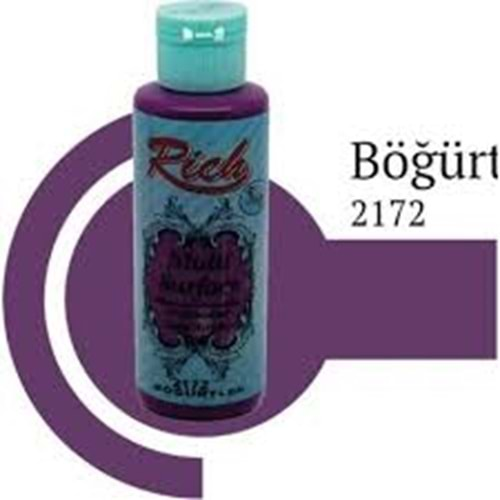 Rich Multi Surface Akrilik Boya 120ml 2172 Böğürtlen