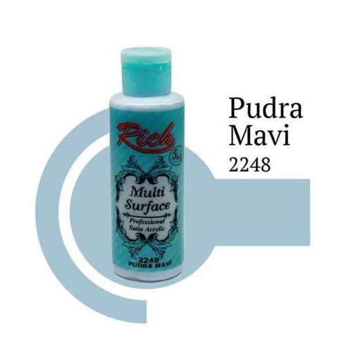 Rich Multi Surface Akrilik Boya 120ml 2248 Pudra Mavi