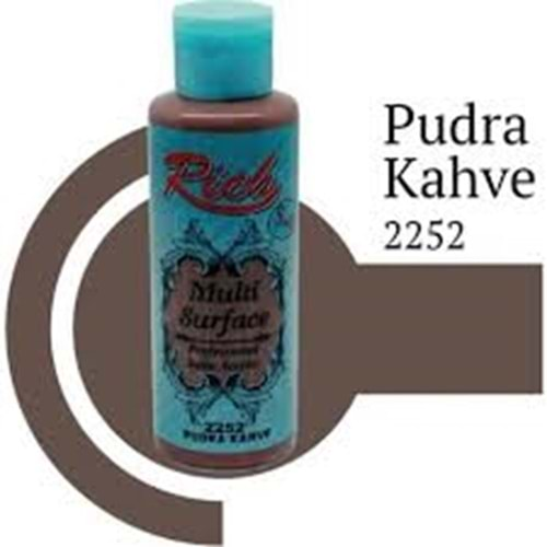 Rich Multi Surface Akrilik Boya 120ml 2252 Pudra Kahve