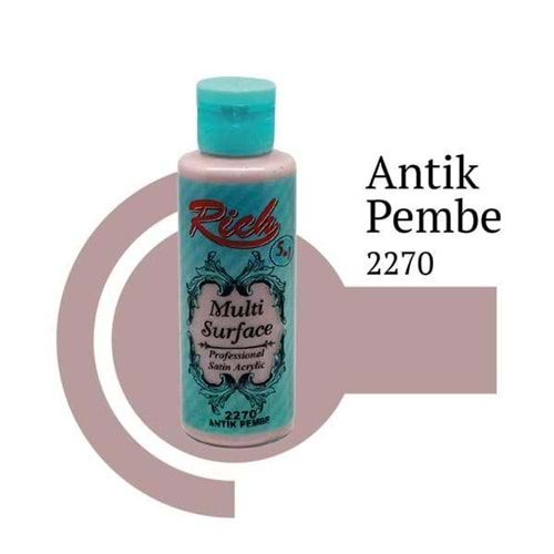 Rich Multi Surface Akrilik Boya 120ml 2270 Antik Pembe