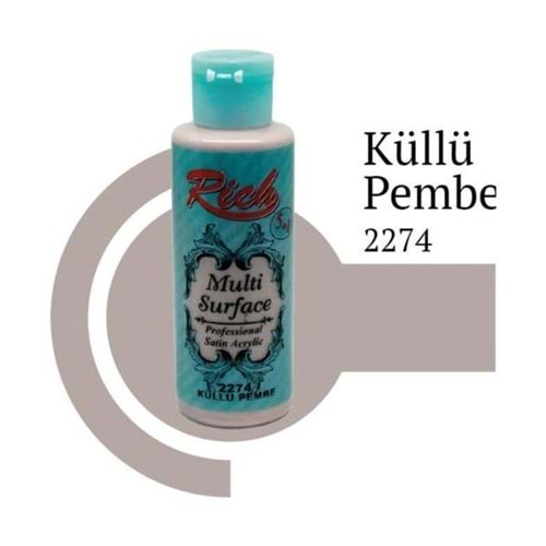 Rich Multi Surface Akrilik Boya 120ml 2274 Küllü Pembe