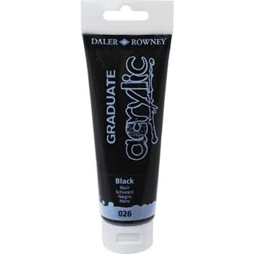 Daler Rowney Graduate Akrilik Boya 120 ml Black 26