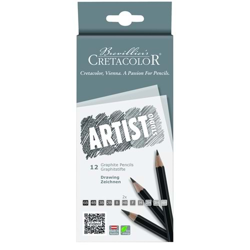 Cretacolor Artist Studio Graphite Dereceli Kalem Seti 12'li (141 12)