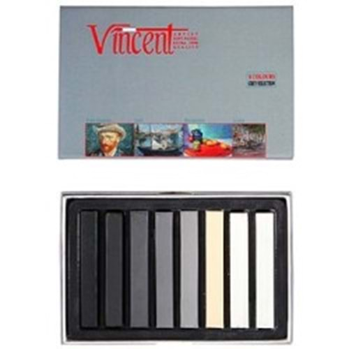 Vincent Soft Pastel Gri Tonlar	8li