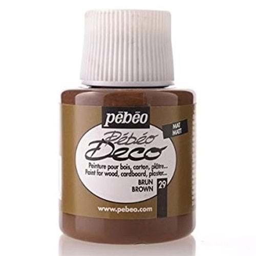 Pebeo Deco Mat Tüm Yüzey Boyası 110 Ml 29 Brun