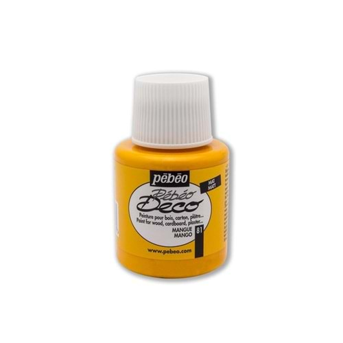 Pebeo Deco Mat Tüm Yüzey Boyası 110 Ml 81 Mangue