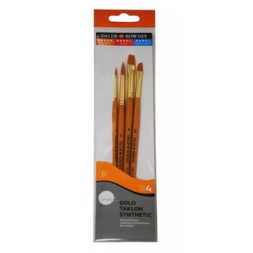 Daler Rowney Simply Taklon Fırça Seti 4’lü 216920400