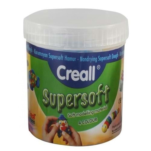 Creall Supersoft Kurumayan Oyun Hamuru 4 Renk 160gr