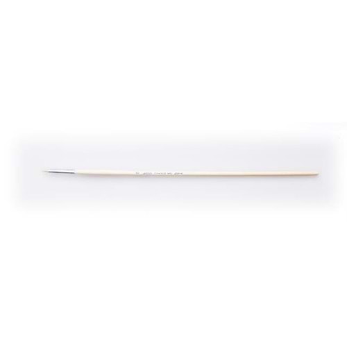 Pebeo Seri 258R Yuvarlak Beyaz Bristle Kıl Fırça No:0