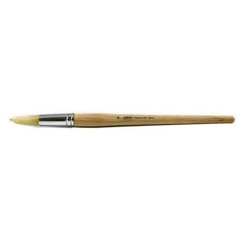 Pebeo Seri 258R Yuvarlak Beyaz Bristle Kil Firça No:24