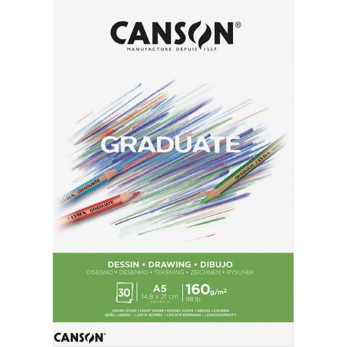 Canson Graduate Çizim Sketch Defter A5 160 g 30 Yaprak