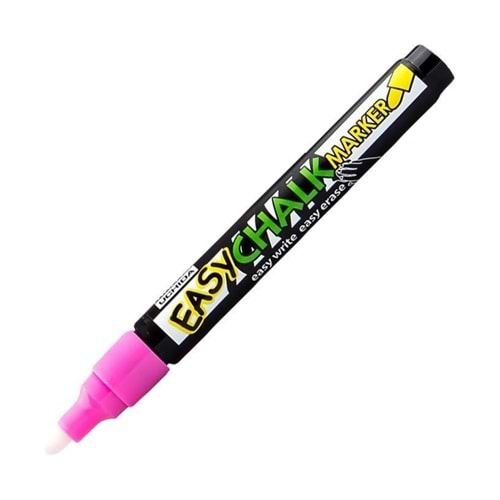 Marvy Easy Chalk Marker Sivi Tebesir Kalemi Fosforlu Pembe