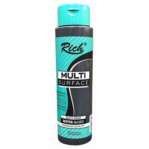 Rich Multi Surface Akrilik Boya 500 ml 2318 Antrasit