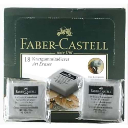 Faber-Castell Gri Hamur Silgi 18Lİ (5130182018 )