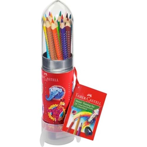 Faber-Castell Grip Kuru Boya Kalemi Seti Roket 15 Renk