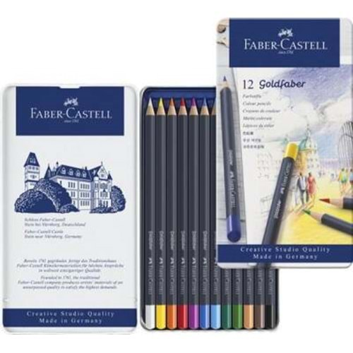 Faber Castell Goldfaber Kuru Boya Kalemi 12 Renk