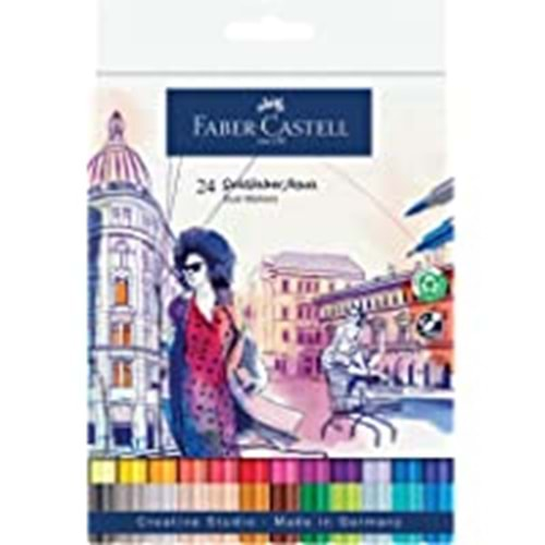 Faber Castell Goldfaber Aqua Çift Uçlu Marker 24 Renk