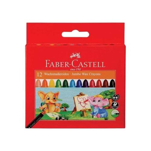 Faber-Castell Süper Yıkanabilir Mum Boya 12 Renk
