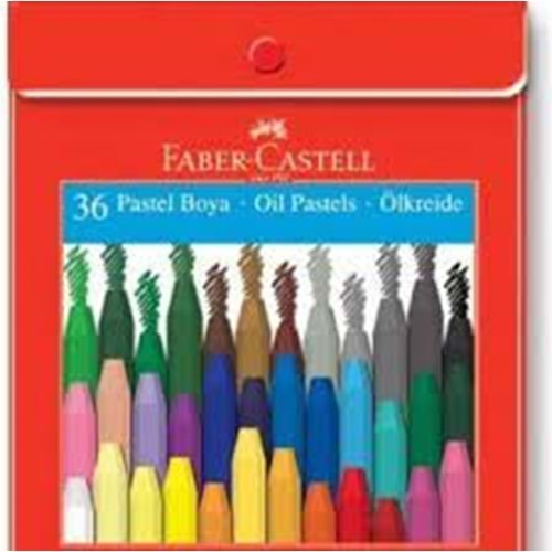 Faber-Castell Plastik Çantalı Tutuculu Pastel Boya, 36 Renk