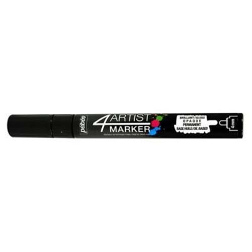 Pebeo 4Artist Oil Marker Yağlıboya Kalemi 4mm Yuvarlak Uç Black