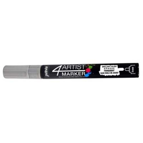 Pebeo 4Artist Oil Marker Yağlıboya Kalemi 4mm Yuvarlak Uç Silver