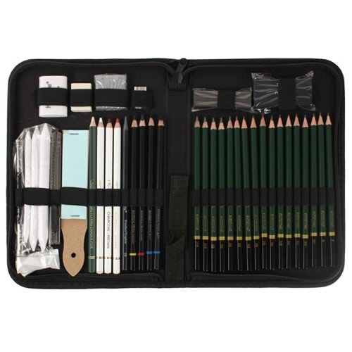 Keep Smiling Karakalem Eskiz Seti 42 Parça SMTZ-0042