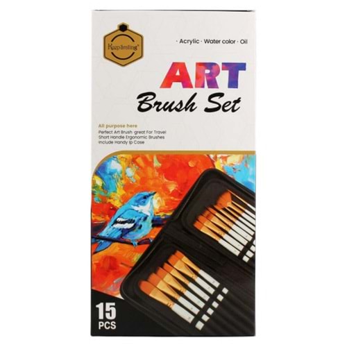 Keep Smiling Çantalı Fırça Seti 15 Parça A0576W