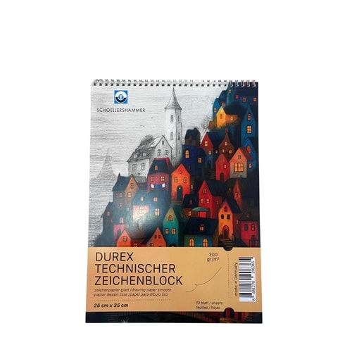 Schoellershammer Durex Technical Drawing Pad 200 gr 25x35 cm 10 Yaprak