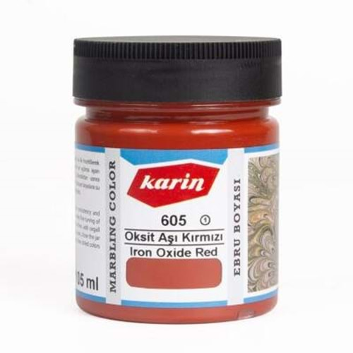 Karin Ebru Boyası 605 Oksit Aşı Kırmızı 105 Ml