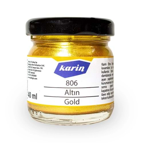 Karin Ebru Boyası 806 Altın 40 Ml