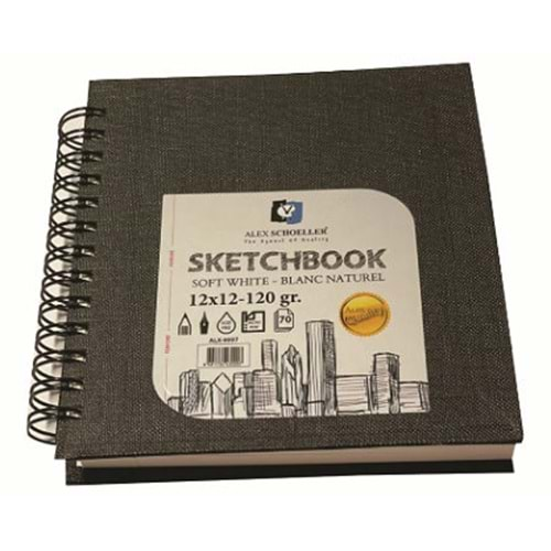 Alex Schoeller Sketch Book Eskiz Defteri 12x12 cm 120 g 70 Yaprak