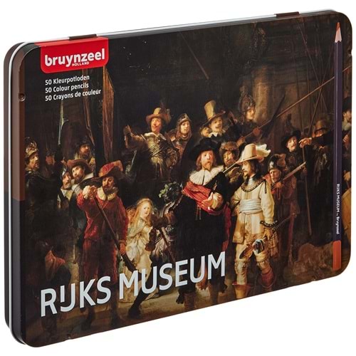 Bruynzeel The Night Watch 50 li Kuru Boya Kalemi Metal Kutulu