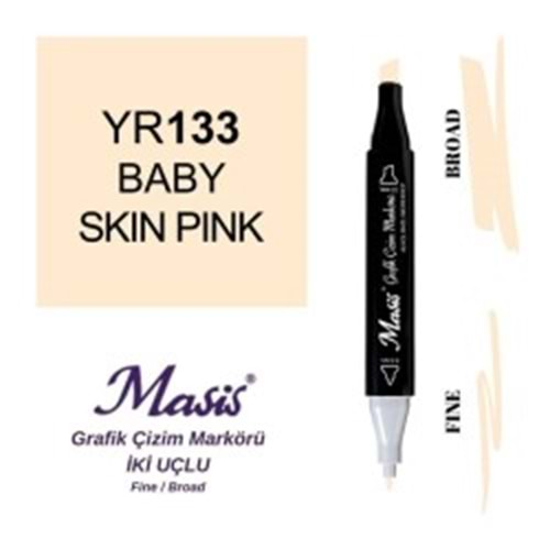 Masis Twin Markör Bebek Ten Pembesi ÇM-133-Marker Kalem