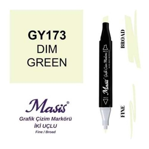 Masis Twin Markör Mat Yeşil ÇM-173-Marker Kalem