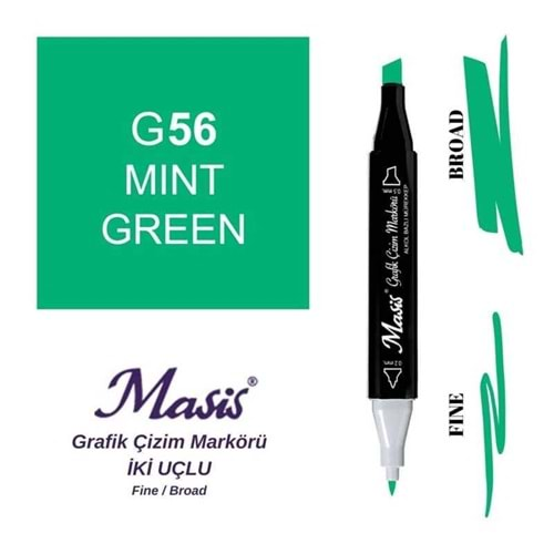 Masis Twin Markör Nane Yeşil ÇM-56-Marker Kalem