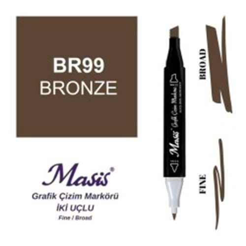 Masis Twin Markör Bronz ÇM-99-Marker Kalem