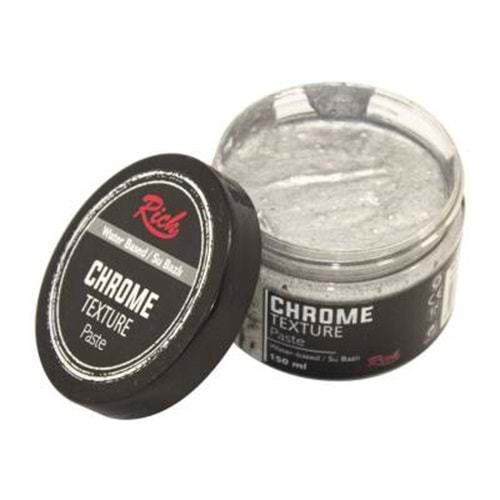 Rich Chrome Texture Paste 150 ml Gümüş N:9218 (Doku vermek için Pasta)