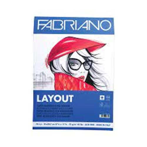 Fabriano Layout Pürüzsüz ve Geçirimsiz Marker Blok 75 gr. A4 70 yaprak