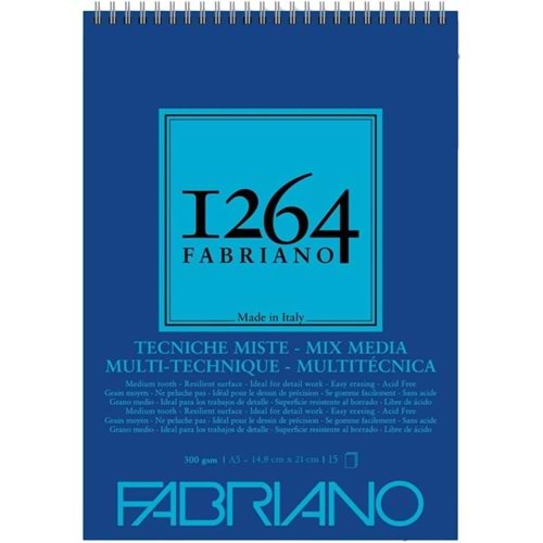 Fabriano 1264 Mix Media Defter A5 300 g 15 Yaprak