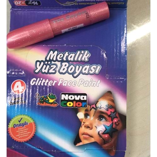 Nova Color Yüz Boyası Metalik Pembe Renk Yüz Boyası