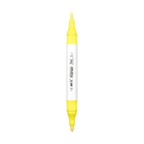 Rich Art-X Acrylic Duo Marker Çift Uçlu Su Bazlı Boyama Kalemi No:63 Neon Sarı