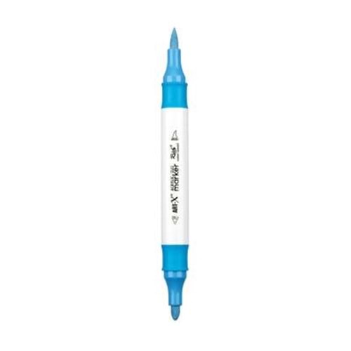 Rich Art-X Acrylic Duo Marker Çift Uçlu Su Bazlı Boyama Kalemi No:29 Boncuk Mavi