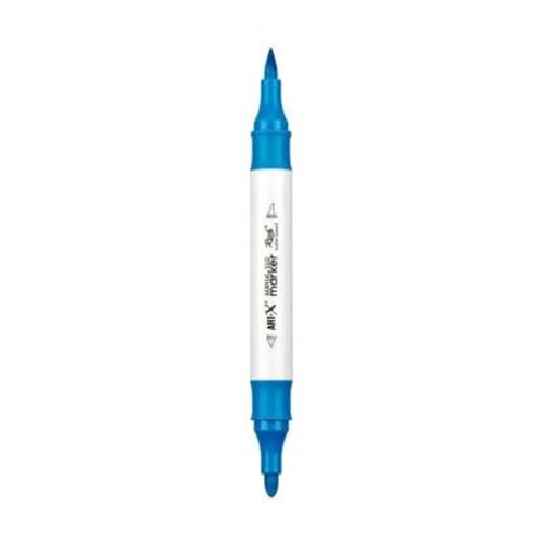 Rich Art-X Acrylic Duo Marker Çift Uçlu Su Bazlı Boyama Kalemi No:48 Mavi