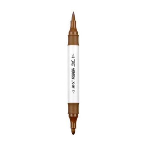 Rich Art-X Acrylic Duo Marker Çift Uçlu Su Bazlı Boyama Kalemi No:208 Kahverengi