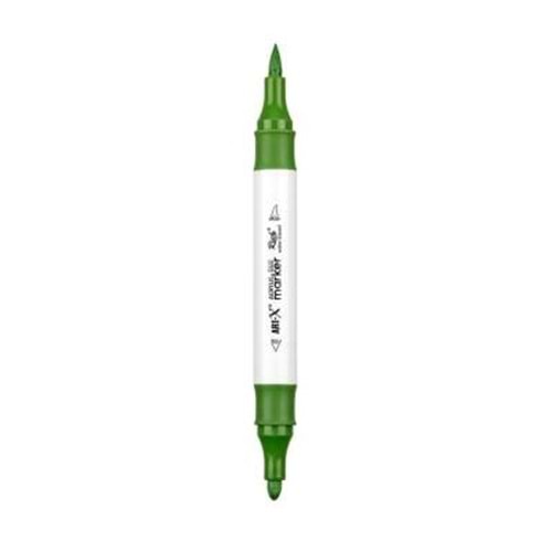 Rich Art-X Acrylic Duo Marker Çift Uçlu Su Bazlı Boyama Kalemi No:154 Yaprak Yeşili